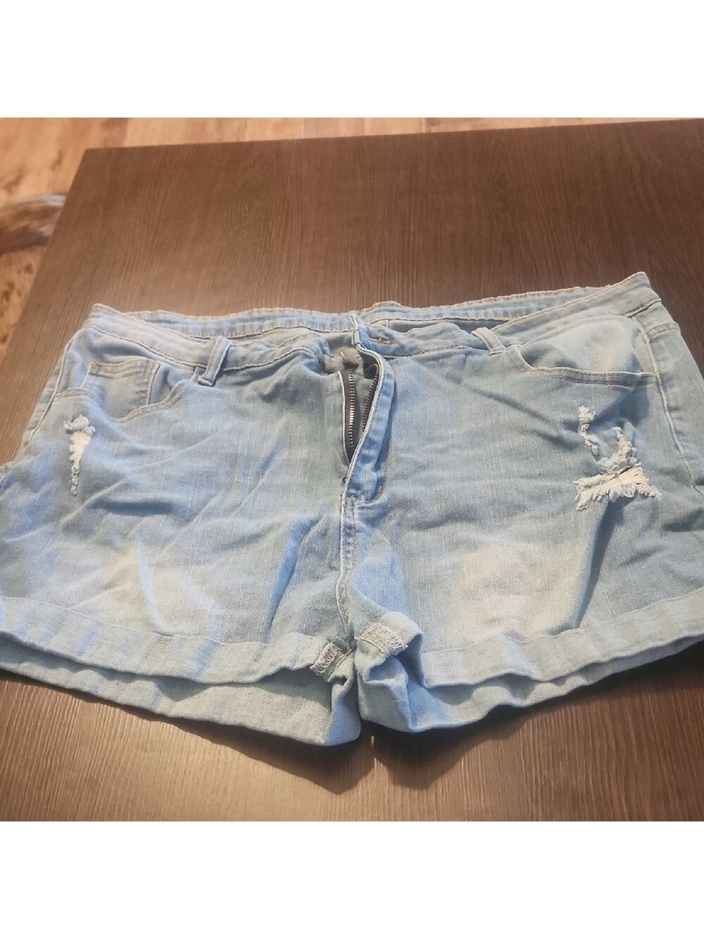 SHEIN Light Blue Jean Shorts